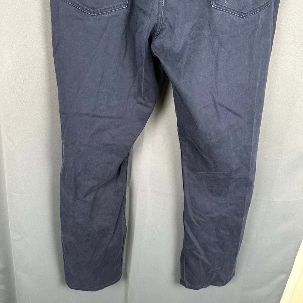 Polo Ralph Lauren Mens Navy Blue 5-Pocket Cotton Twill Straight Leg Pants 34x30